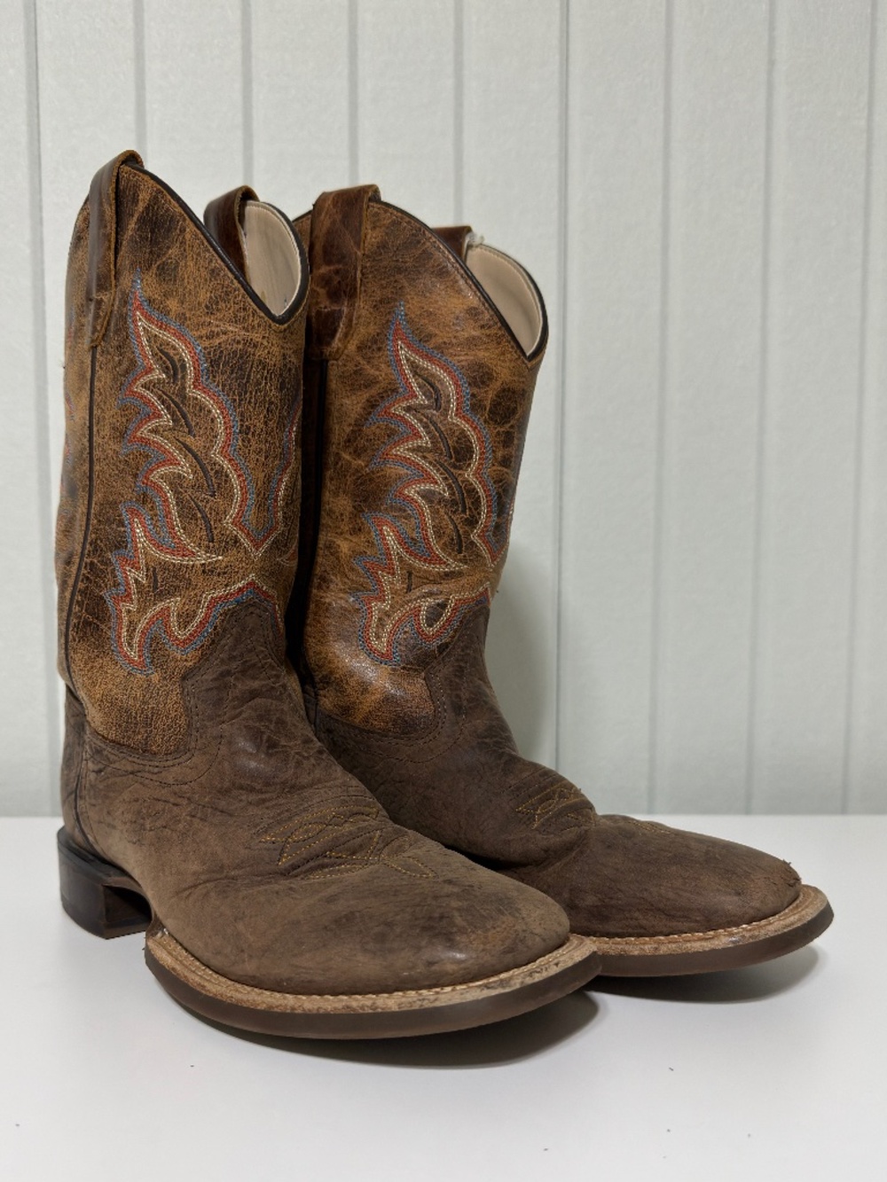 Kid's Old West Square Toe Cowboy Boots
